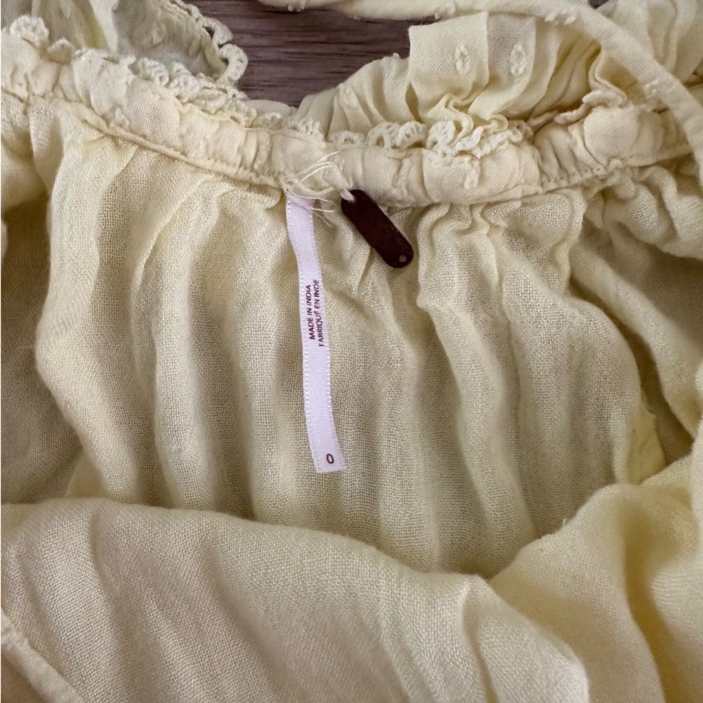 Free People Cruel Intensions Mini‎ Dress Lemon FLAW - Picture 7 of 9